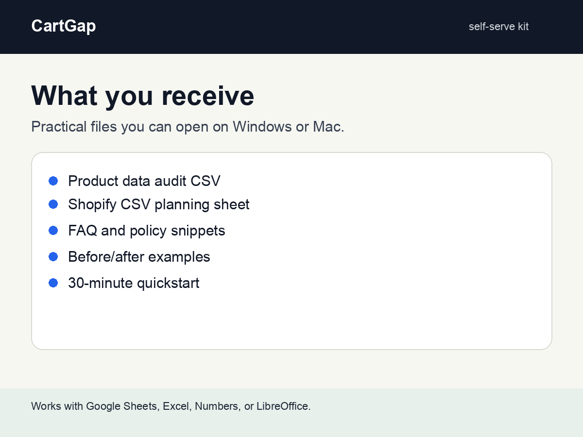 CartGap file preview